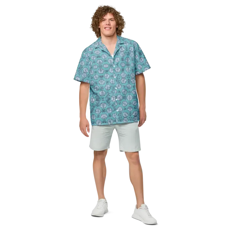 Sunny Summer Flowers Button Shirt