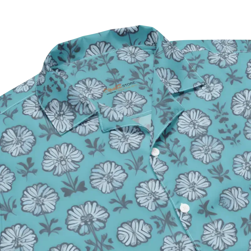 Sunny Summer Flowers Button Shirt