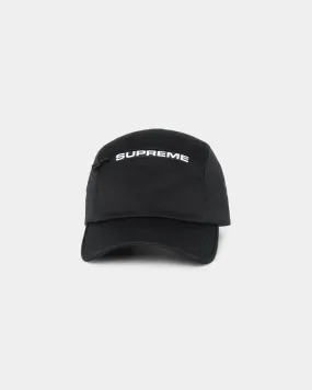 Supreme Top Zip Camp Cap Black
