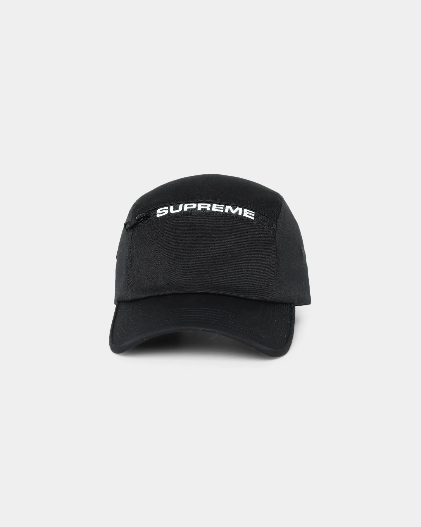 Supreme Top Zip Camp Cap Black