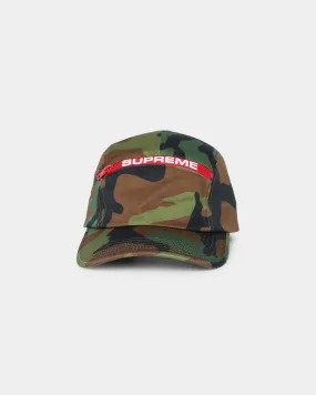 Supreme Top Zip Camp Cap Woodland Camo