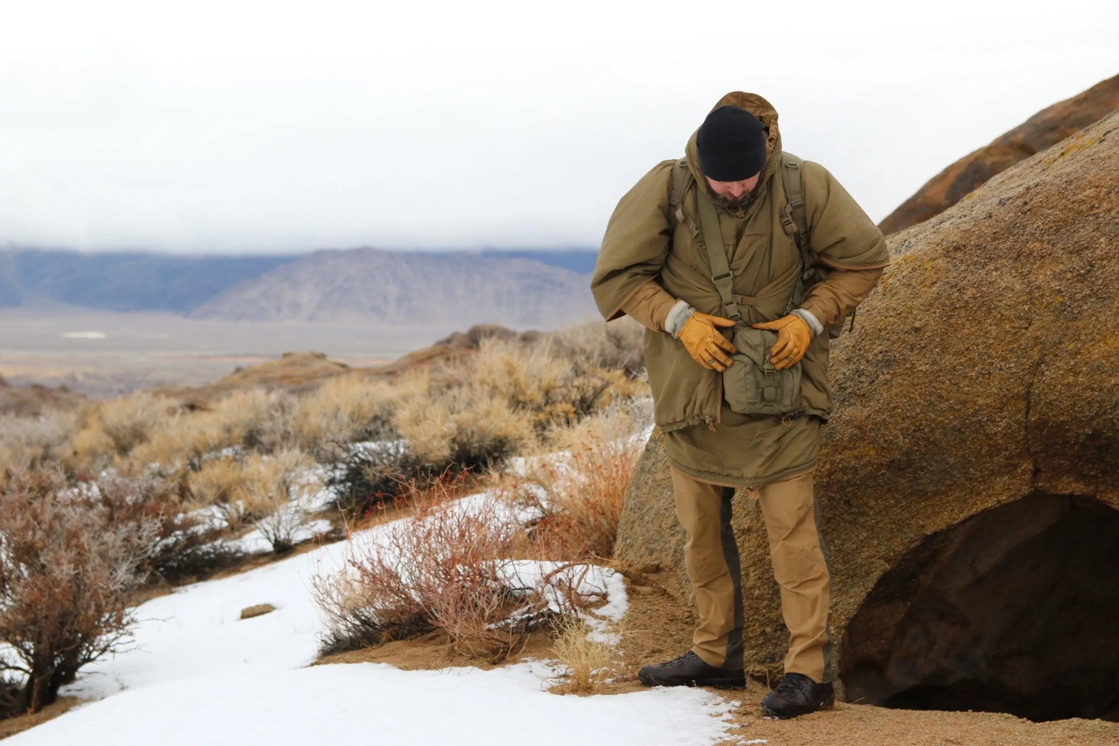 SWAGMAN ROLL Climashield Poncho - Desert Night Camo