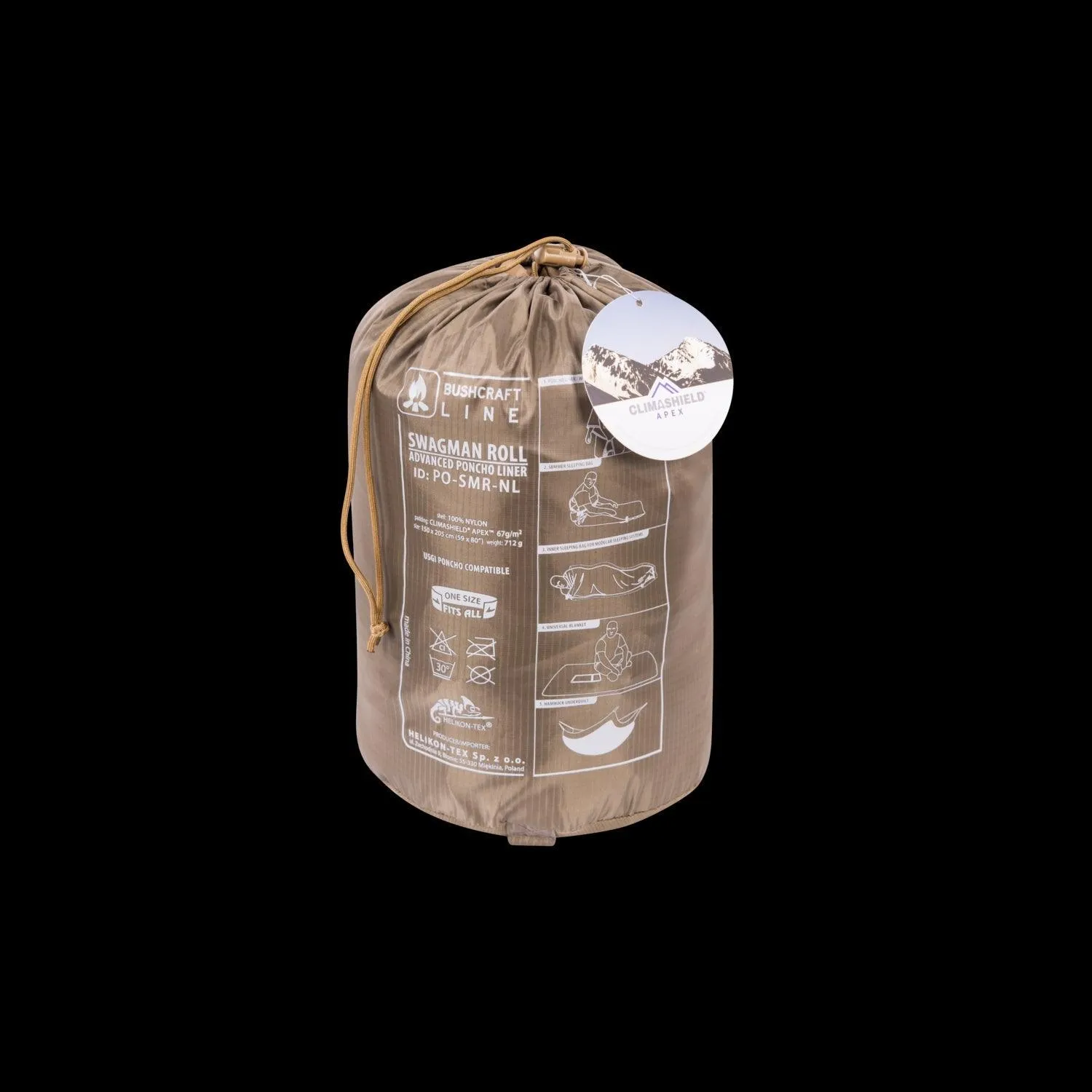 SWAGMAN ROLL Climashield Poncho - Desert Night Camo