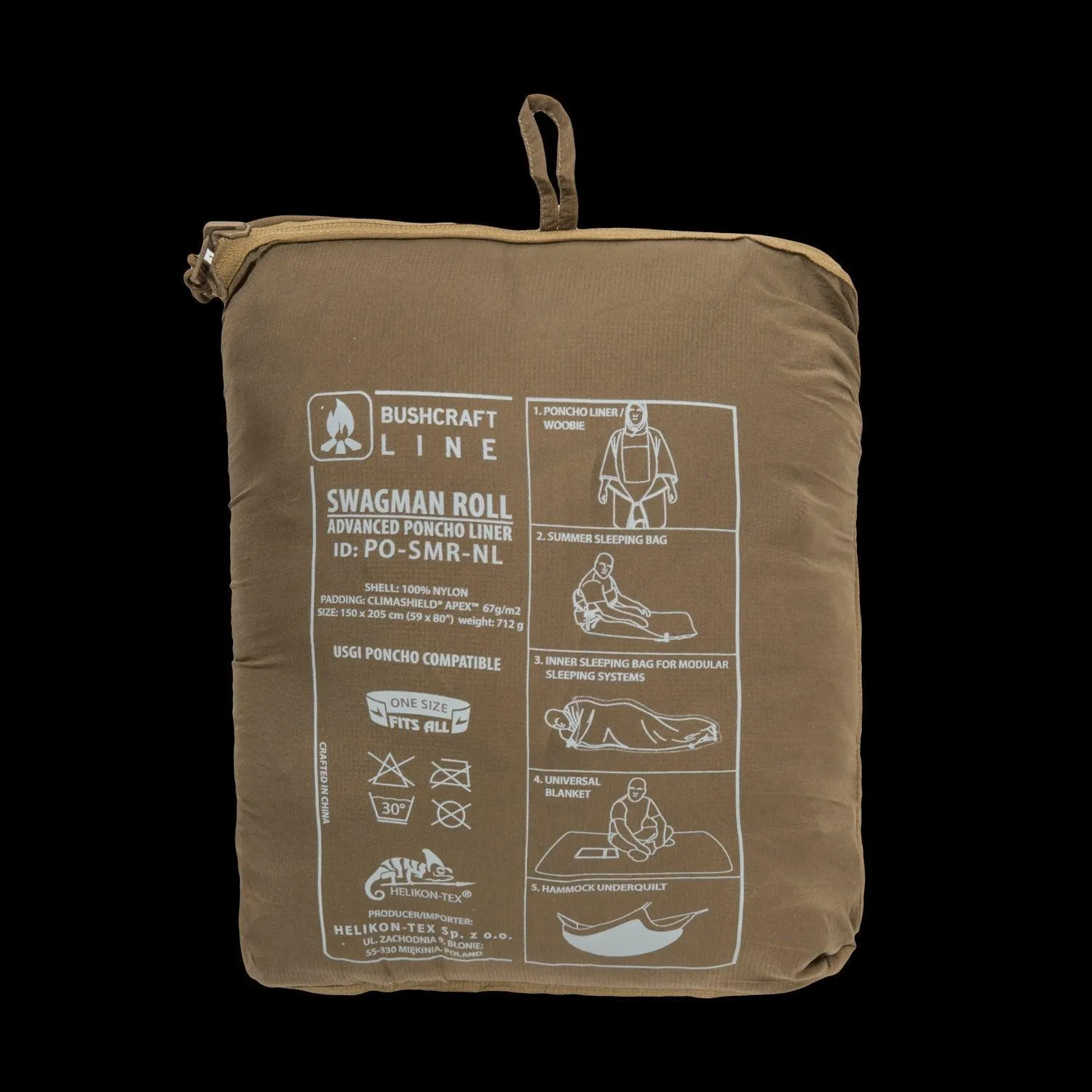 SWAGMAN ROLL Climashield Poncho - Desert Night Camo