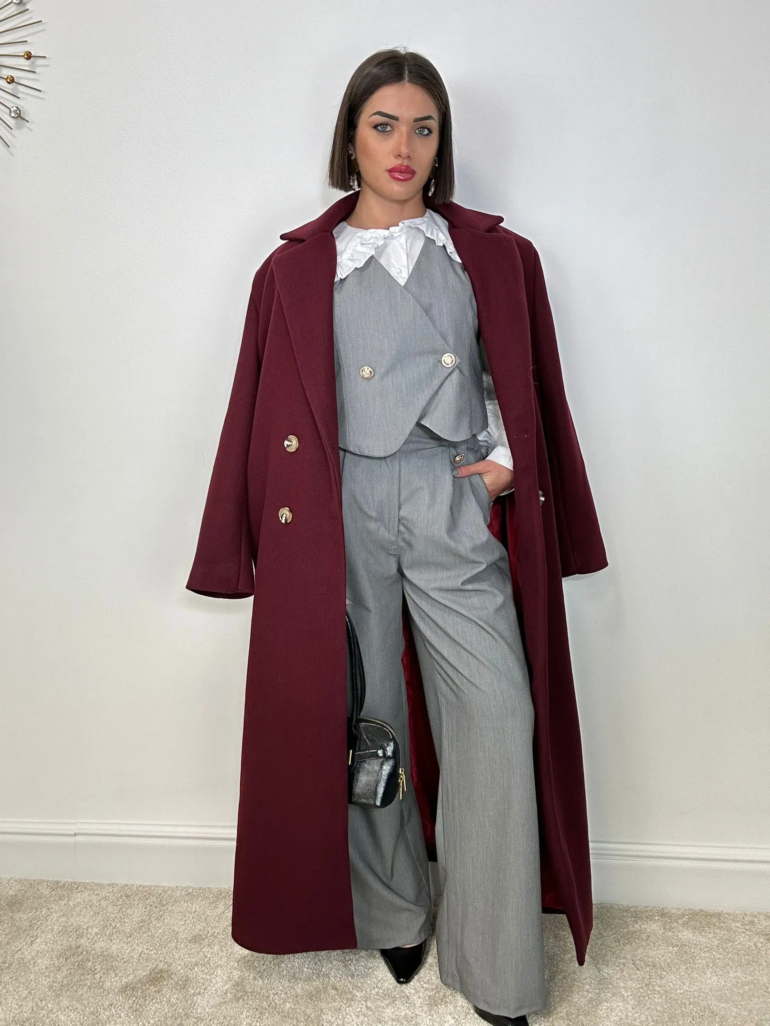 Tailleur Smanicato (Gilet   Pantalone) Grigio