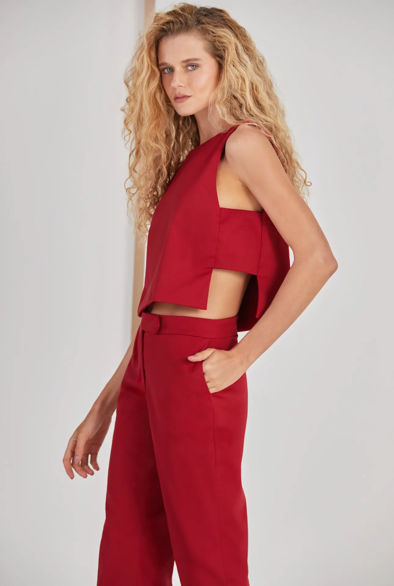 Tailored Straight Pants