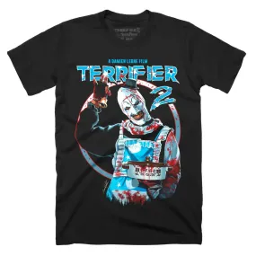 Terrifier 2 Dinner Is Served Black T-Shirt for Men, Comfortable Casual Wear, 100% Cotton, Eco-Friendly Graphic Tee