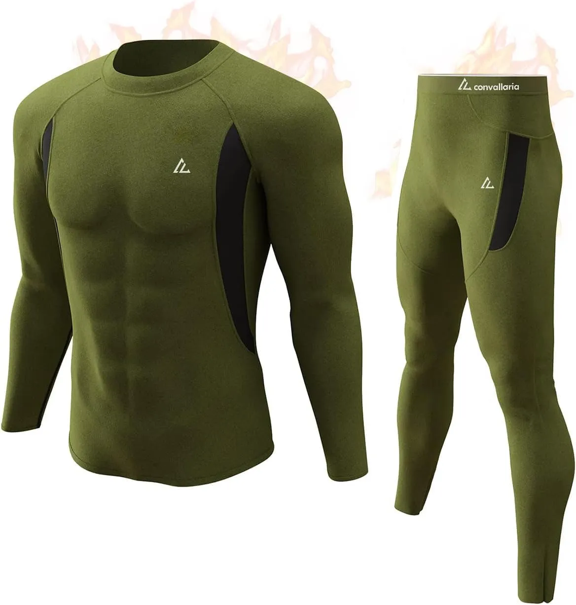 Thermal Underwear Long Johns Set Mens Winter Gift Hunting Gear Sport Base Layer Bottom Top