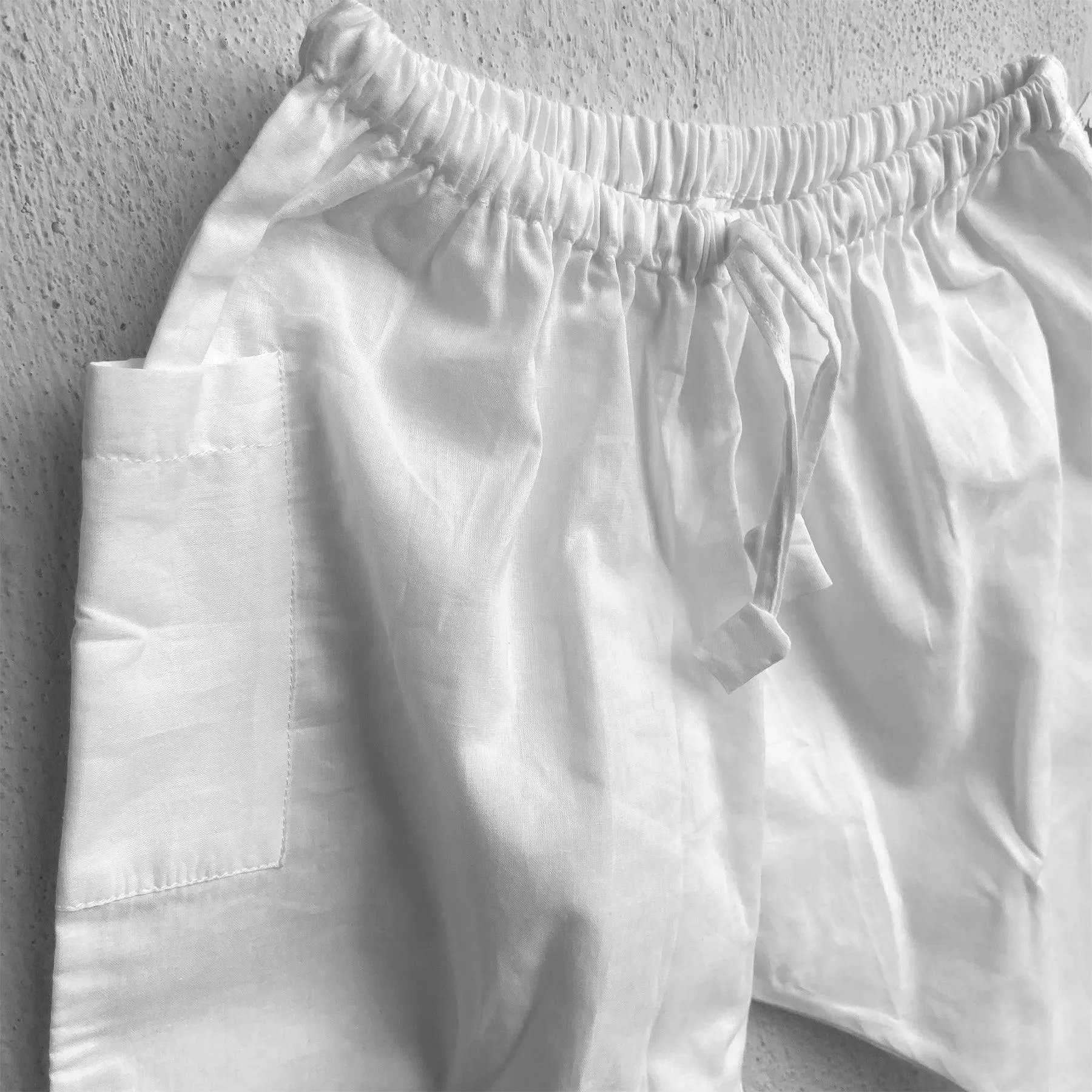 UNISEX ORGANIC ESSENTIAL WHITE KURTA   PANTS