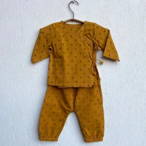 UNISEX ORGANIC RAIDANA PRINT ANGRAKHA TOP   PANTS