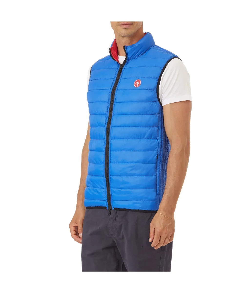 US POLO MENS DOUBLE FACE GILET ULTRA LIGHT NYLON SLEEVELESS JACKET