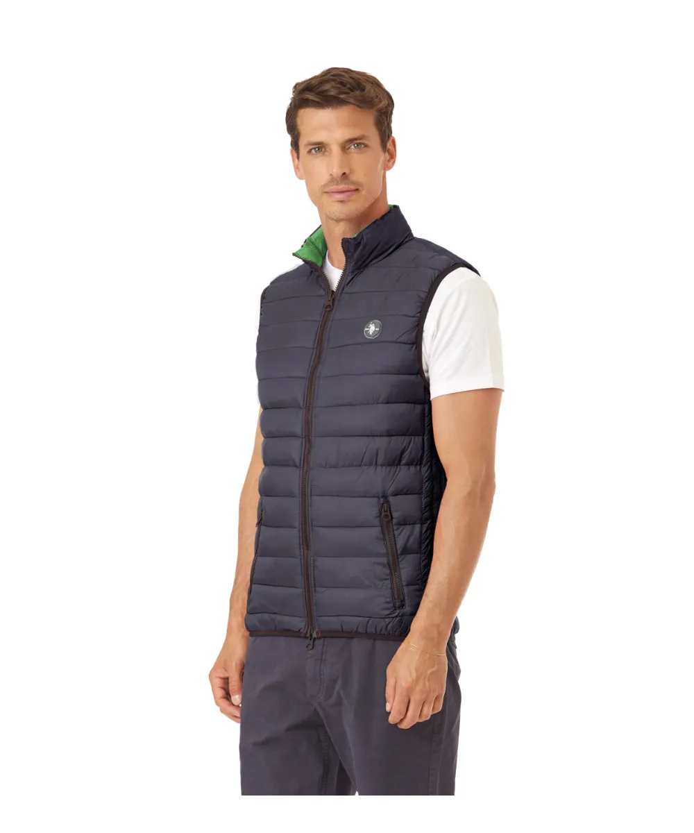 US POLO MENS DOUBLE FACE GILET ULTRA LIGHT NYLON SLEEVELESS JACKET