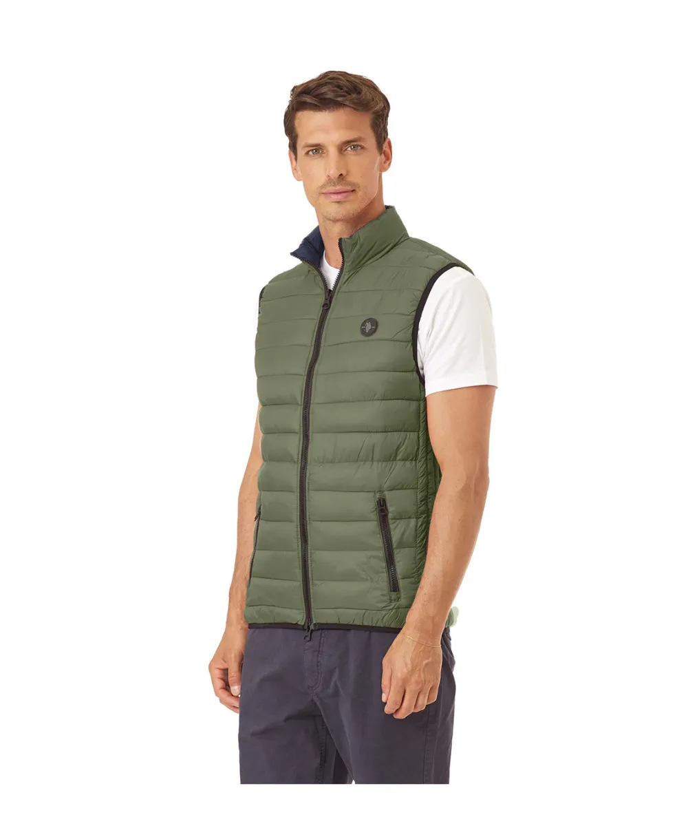 US POLO MENS DOUBLE FACE GILET ULTRA LIGHT NYLON SLEEVELESS JACKET