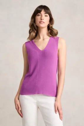 V-Neck Knitted Tank - First Bloom