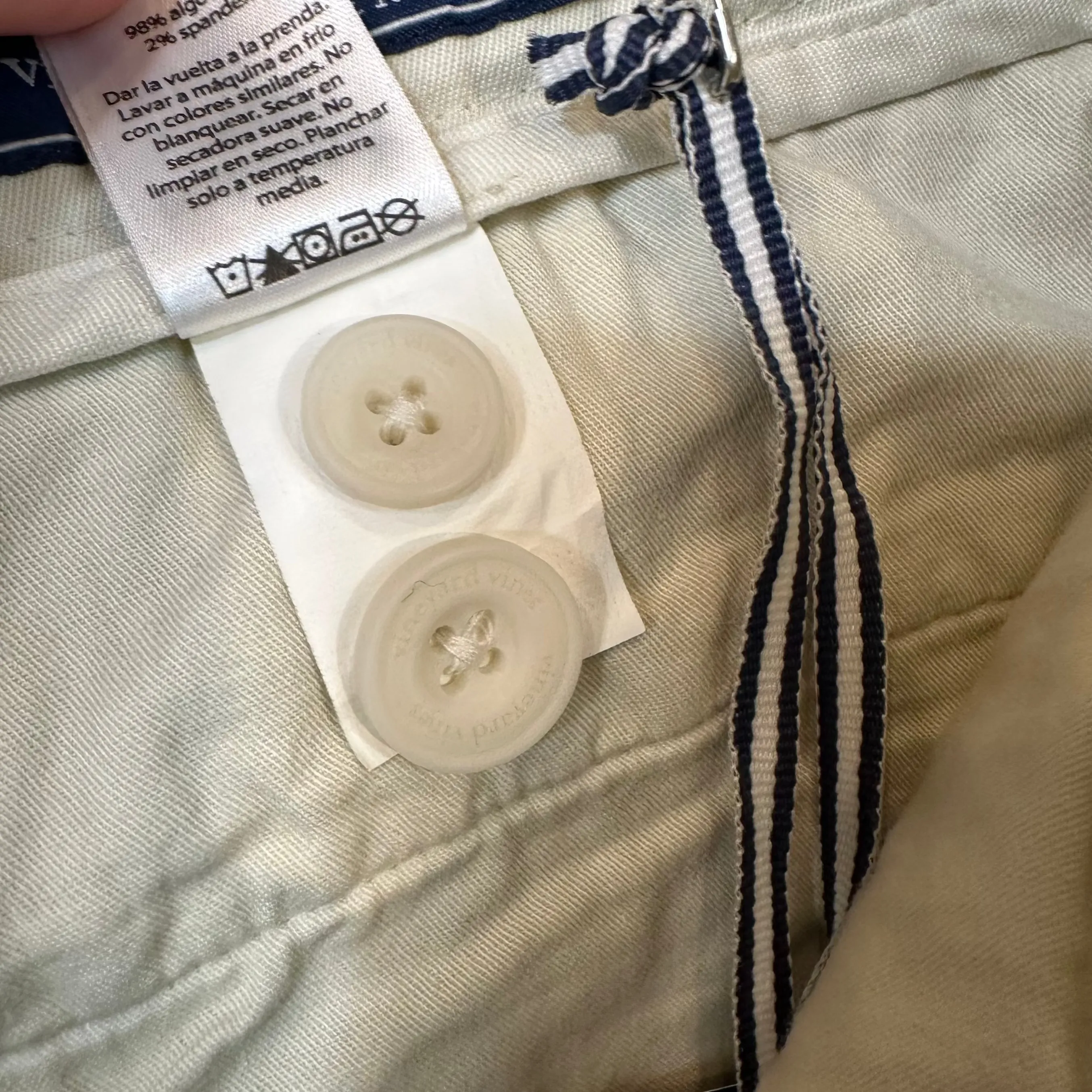 Vineyard Vines Slim Fit Pant Stretch Stone khaki Chino 34 X 32