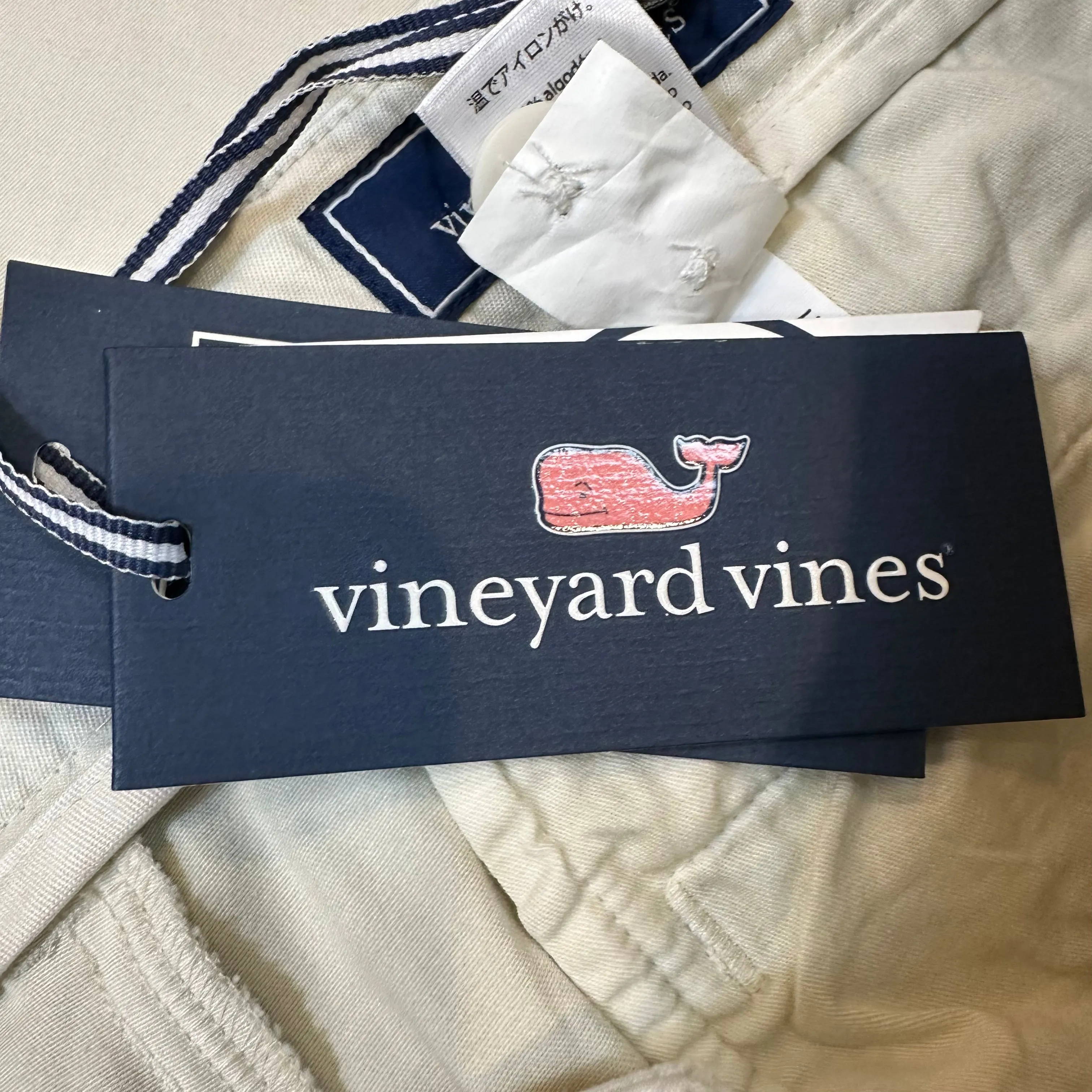 Vineyard Vines Slim Fit Pant Stretch Stone khaki Chino 34 X 32