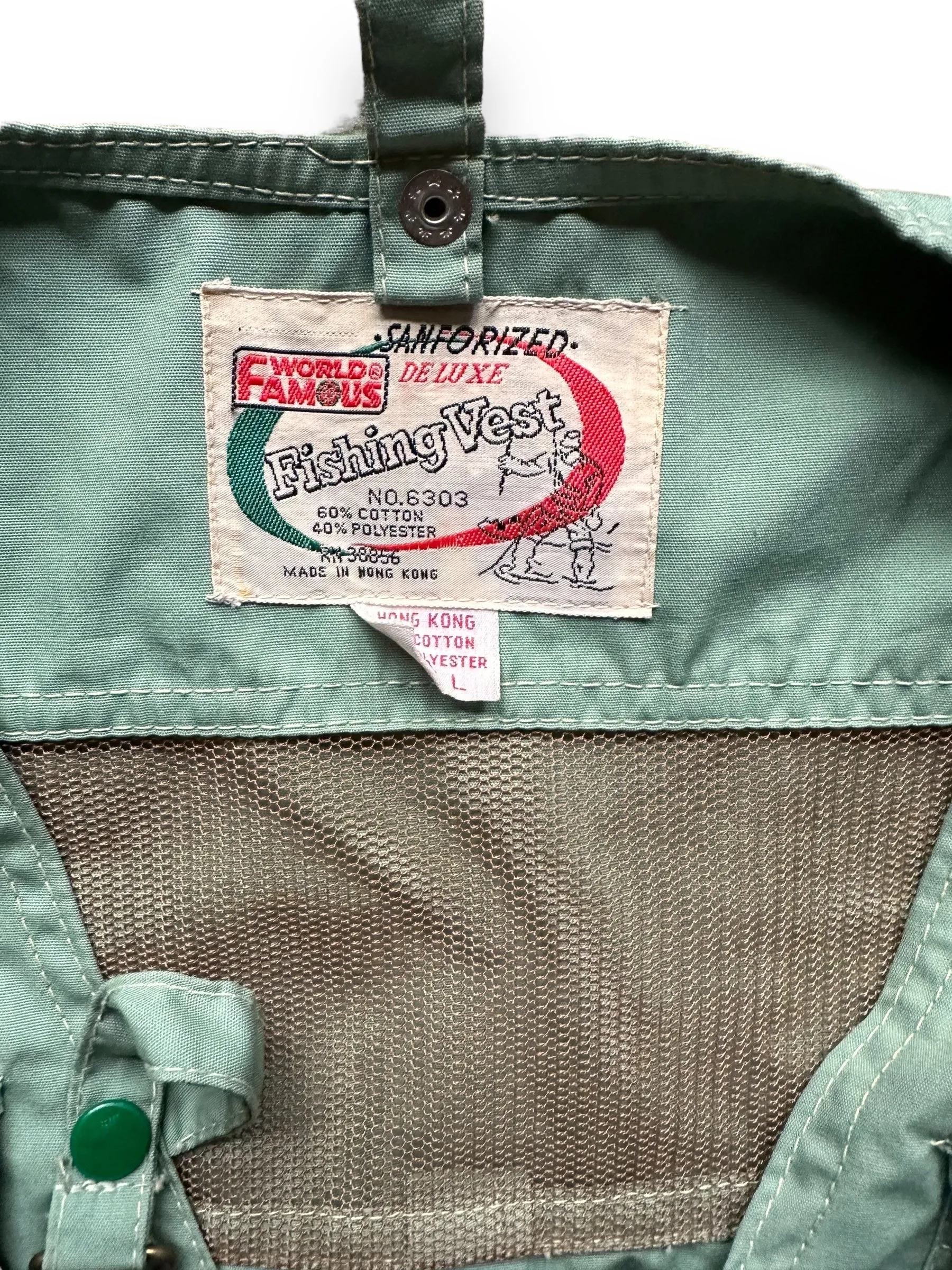 Vintage World Famous Fishing Vest SZ L | Vintage Fishing Vest Seattle | Barn Owl Vintage Seattle