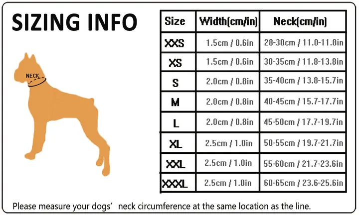 Whinhyepet Dog Collar black - L