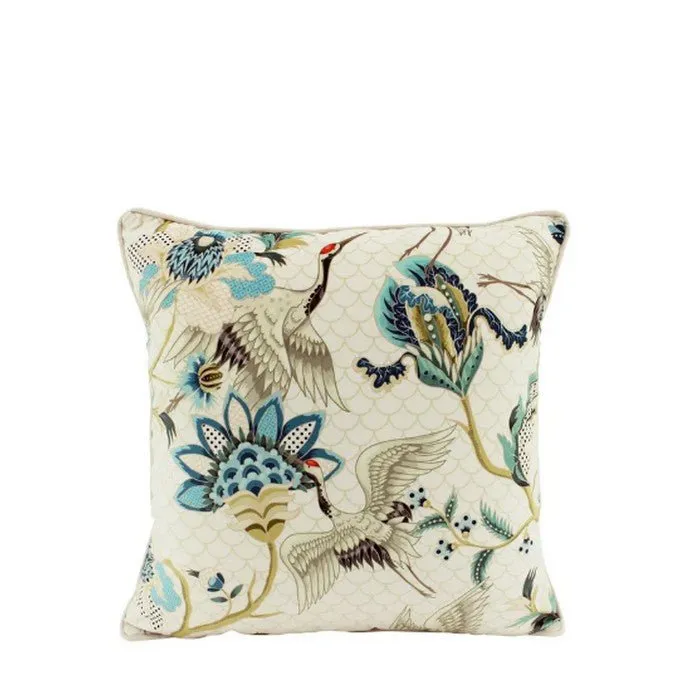 White Chino Velvet Cushion