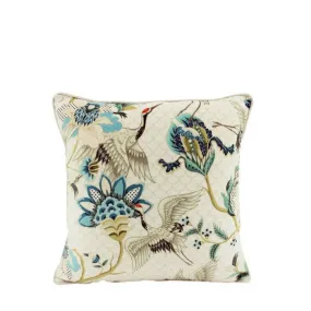 White Chino Velvet Cushion