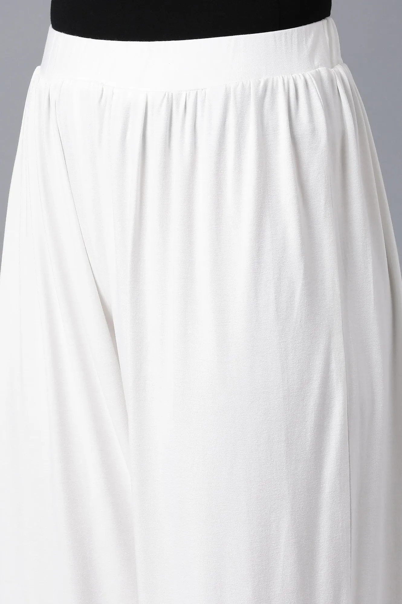 White Flared Harem Pants
