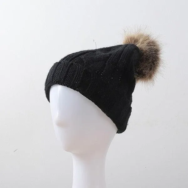 Womens Pom Beanie