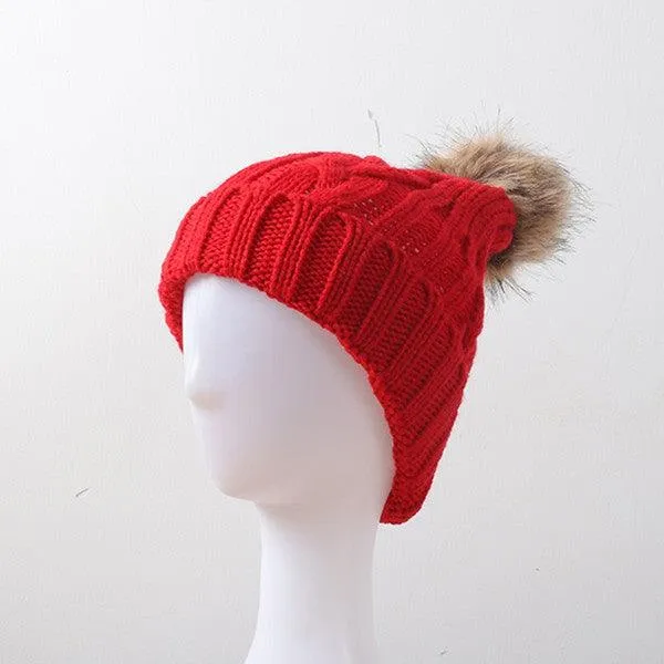 Womens Pom Beanie