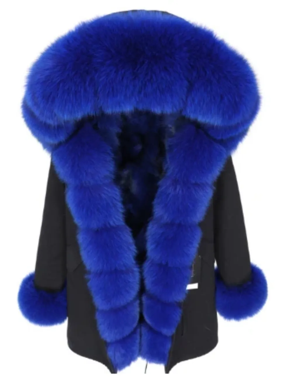 Women's Winter Casual Warm Long-Sleeved Parka With Fox Fur