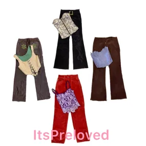 Y2K Cayote: Retro Pants and Corsets Mix(RX-680)