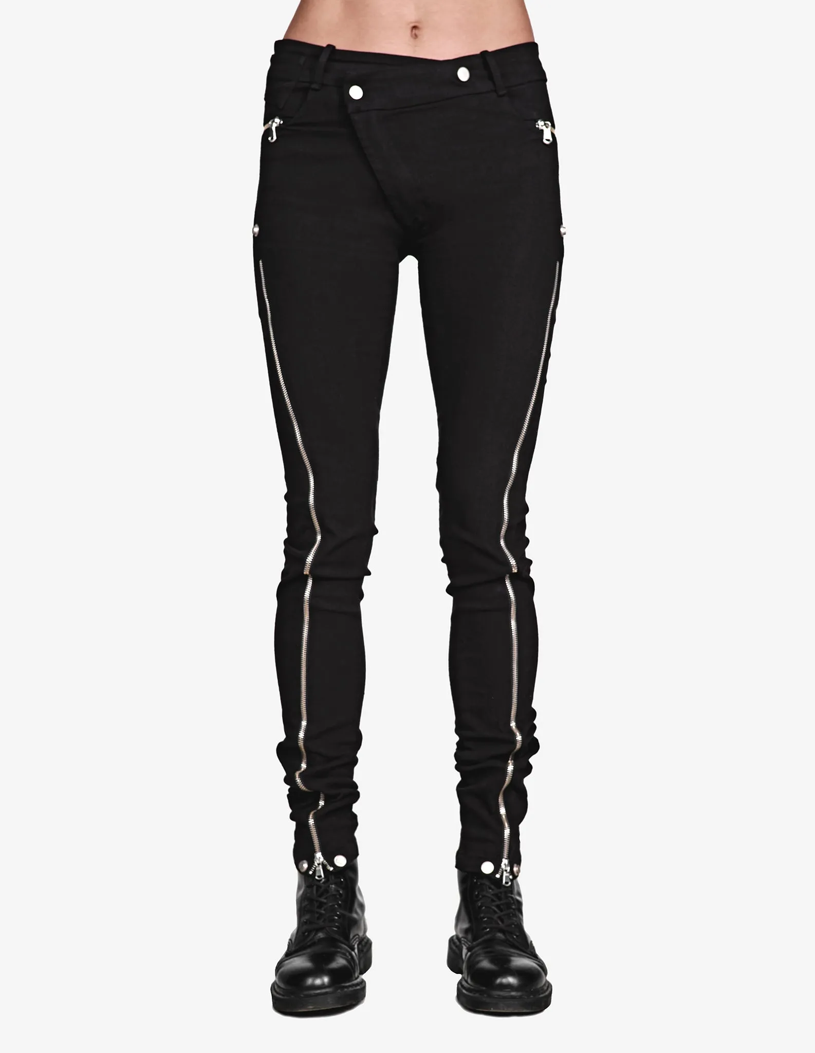 Zipped Skinny Jeans