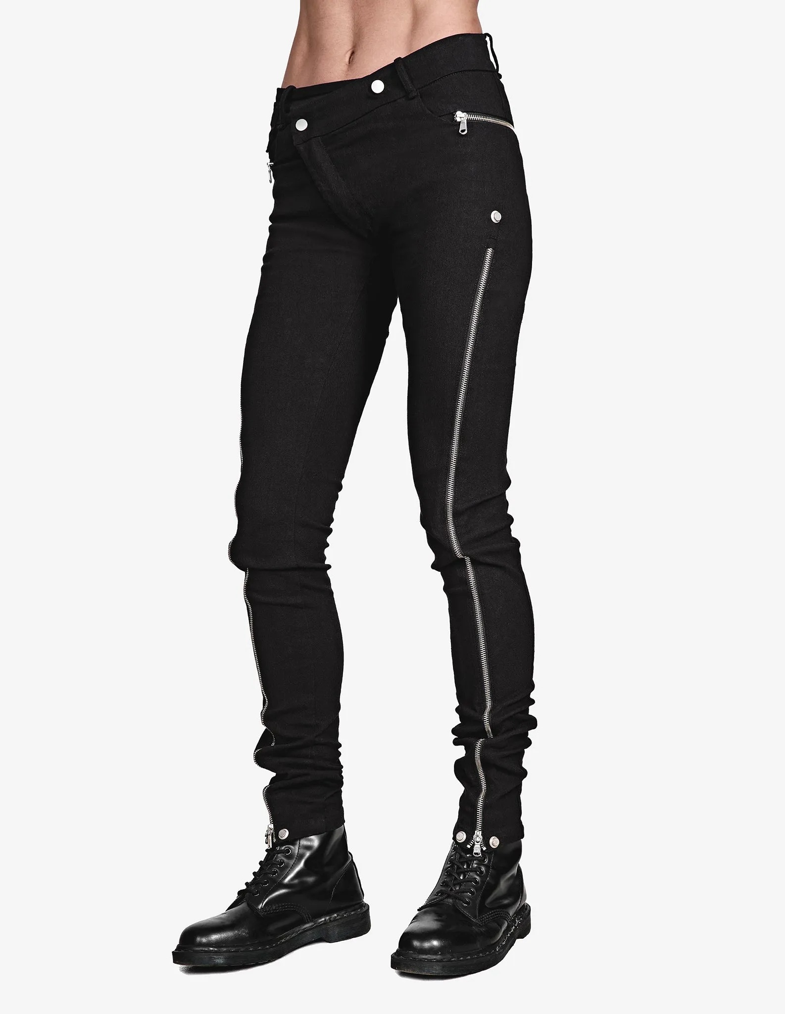 Zipped Skinny Jeans