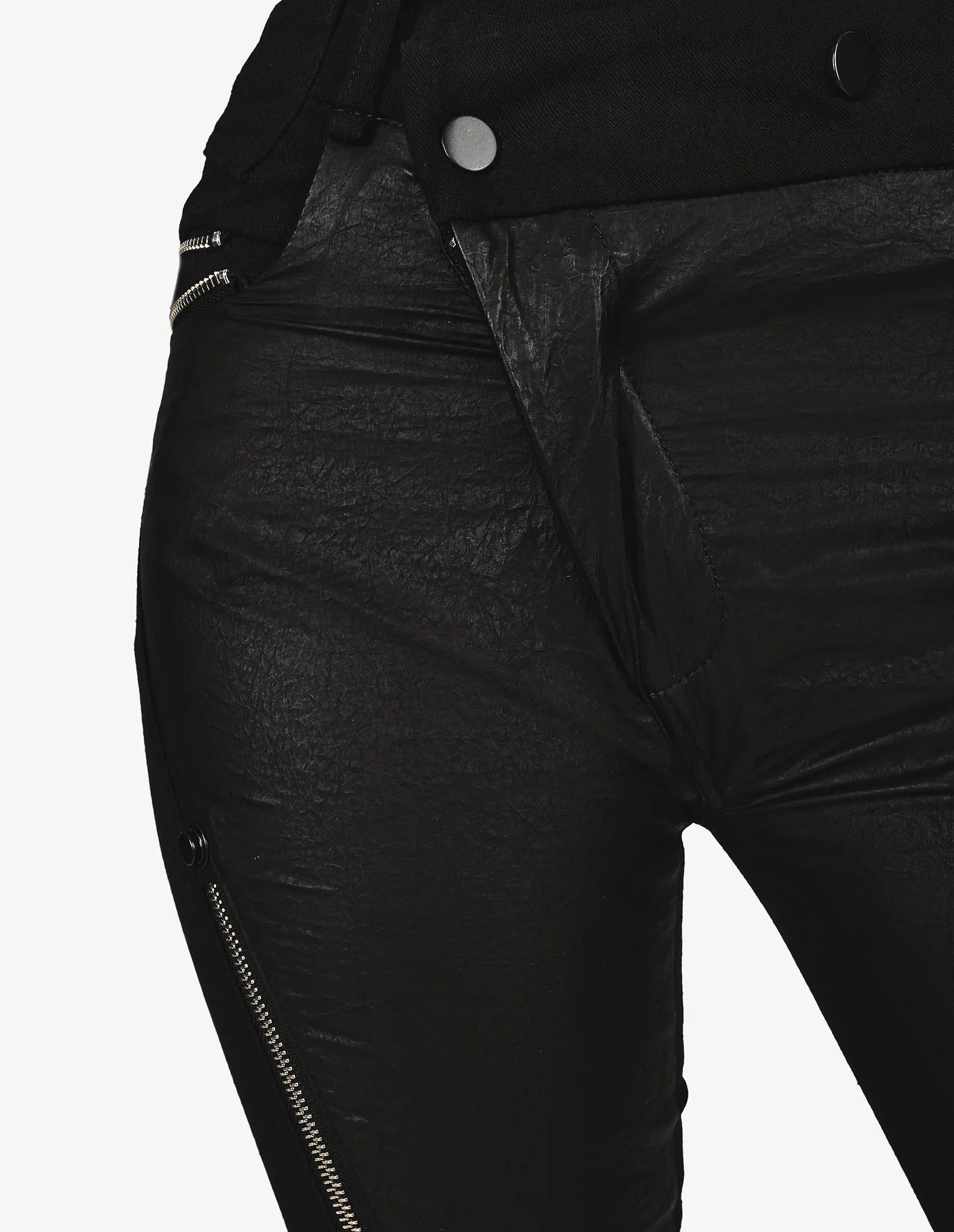 Zipped Stretch Denim Jeans