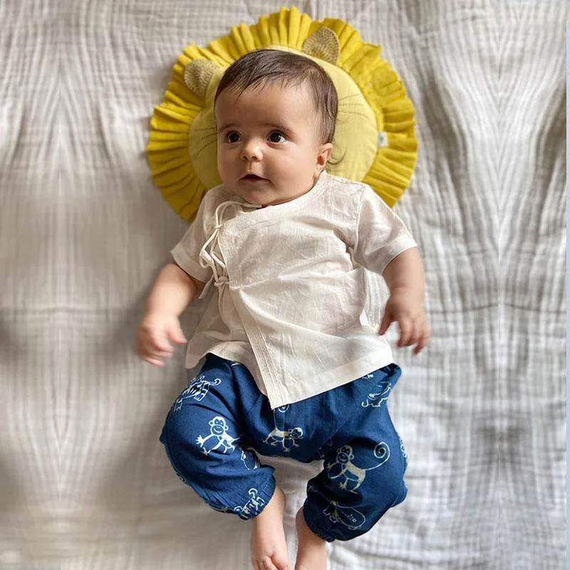 Zoo Bag - Zoo And White Angrakha with Zoo Pants