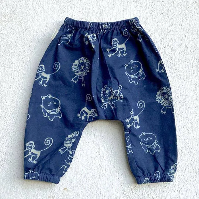 Zoo Print Indigo Angarakha Top with Pants
